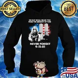 No day shall erase you from the memory of time never forget 9 11 american flag Hoodie