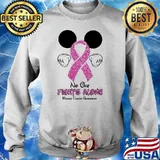 No one fights alone breast cancer awareness mickey Sweater