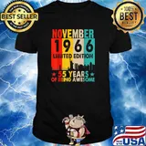 November 1966 Limited Edition 55 Years Of Being Awesome T-Shirt