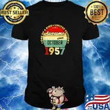 One of A Kind Limited Edition Awesome Since October 1957 64th Birthday Vintage T-Shirt