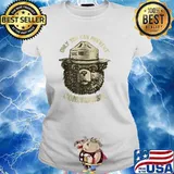 Only You Can Prevent Communism Bear Camping T-Shirt Ladies tee