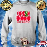 Organ Donor Hug Gently Transplant Surgery Recovery Pink T-Shirt Sweater