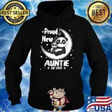 Panda Auntie Gift Proud New Auntie EST 2022 Cute T-Shirt Hoodie