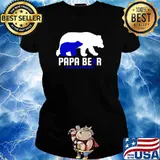 Papa Bear Achalasia Awareness T-Shirt Ladies tee