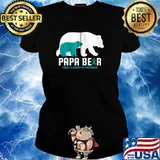 Papa Bear Fragile X Syndrome Awareness T-Shirt Ladies tee