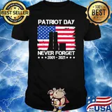 Patriot day 911 we will never forget 2001 2021 american flag shirt