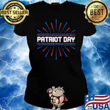 Patriot day firework s Ladies tee