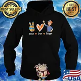 Peace Love B-lippis T-Shirt Hoodie