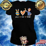 Peace Love B-lippis T-Shirt Ladies tee