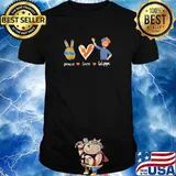 Peace Love Funny Lover T-Shirt
