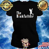 Pickleball The Dinkfather Legend Orange Ball T-Shirt Ladies tee