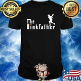 Pickleball The Dinkfather Legend Orange Ball T-Shirt