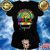 Prek Teacher Tie Dye Rainbow First Day of Preschool T-Shirt Ladies tee