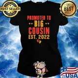Promoted To Big Cousin 2022 Vintage T-Shirt Ladies tee
