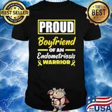 Proud Boyfriend Of An Endometriosis Warrior Endo Awareness T-Shirt