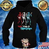 Red white bluegrass skull banjo s Hoodie