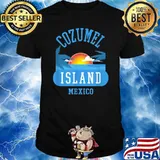 Retro Cool Cozumel Original Mexico Beaches Novelty T-Shirt