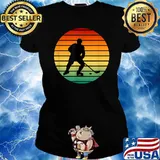 Retro Ice Hockey T-Shirt Ladies tee
