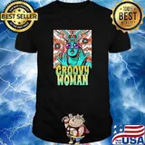 Retro Vintage 60's Psychedelic Aesthetic Groovy Woman T-Shirt