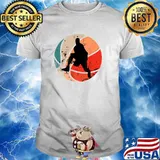 Retro Vintage Dunking Basketball T-Shirt