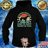 Rhodesian Ridgebacks Make Me Happy You Not So Much Vintage T-s Hoodie
