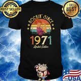 Rockin Since 1971 Limited Edition 50th Birthday Strong Women Vintage T-Shirt