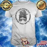 Run your motorcycle not your mouth messy bun shirt