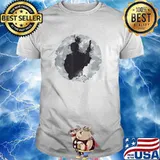 Samurai in the moon silhouette T-Shirt