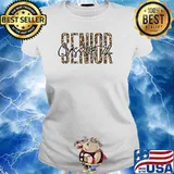 Senior Class of 2022 Grad 22' Leopard Cheetah Print T-Shirt Ladies tee