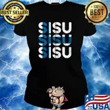Sisu Finnish Flag T-Shirt Ladies tee