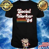 Social Worker Since 1984 37th Birthday Cool Caregiver T-Shirt