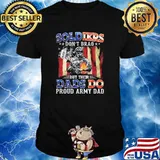 Soldiers dont brag but their dads do proud army dad american flag shirt