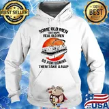 Some Old Men Take Naps Real Old Men Go Pontooning Then Take A Nap Blood Moon Shirt Hoodie