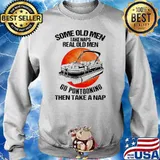 Some Old Men Take Naps Real Old Men Go Pontooning Then Take A Nap Blood Moon Shirt Sweater