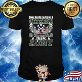 Some People Call Me A Veteran - The Best Aunt Heart Flag T-Shirt
