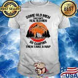 Someone old men take naps real old men go camping blood moon shirt