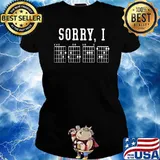 Sorry I-DGAF Hidden Message Guitar Chords For Lover T-Shirt Ladies tee
