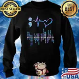 Suicide Prevention Awareness Heart Beat Hologram Shirt Sweater