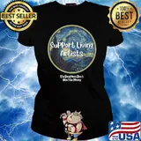 Support Living Artists Starry Night T-Shirt Ladies tee