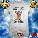 Sweet as sugar hard as ice hurt me once i shoot you twice flower shirt