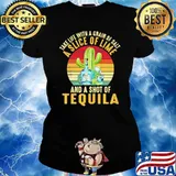 Take Life With A Grain Of Salt A Slice Of Lime And A Shot Of Tequila Vintage Shirt Ladies tee