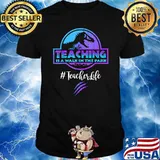 Teaching Is A Walk In the Park Teacher Life Dinosaur T-Shirt