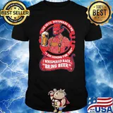 The devil whispered to me i am coming for you i whispered back bring beer shirt