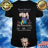 The last domino world tour 2021 54th anniversary thank you for the memories signatures shirt