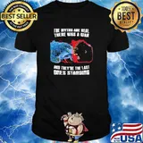 The myths are real there was a war and theyre the last ones standing gozilla and kong shirt