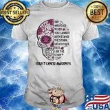 They Whispered To Her You Cannot Withstand The Storm She Whispered Back I Am The Storm Breast Cancer Awareness Skull Shirt
