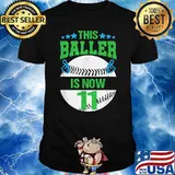 This Baller is now 11 Baseball Birthday T-Shirt