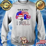 This is how i roll famingo camping flag s Sweater