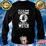 This IS My Human Costime I'm retired Witch T-Shirt Sweater