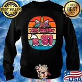 This Unicorn is 81 Eighty-one Years Old Girl 81st Bday T-Shirt Sweater